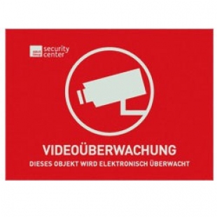 Autocollants Avertisseurs surveillance vidéo (74x52,5 mm) - AU1321_1