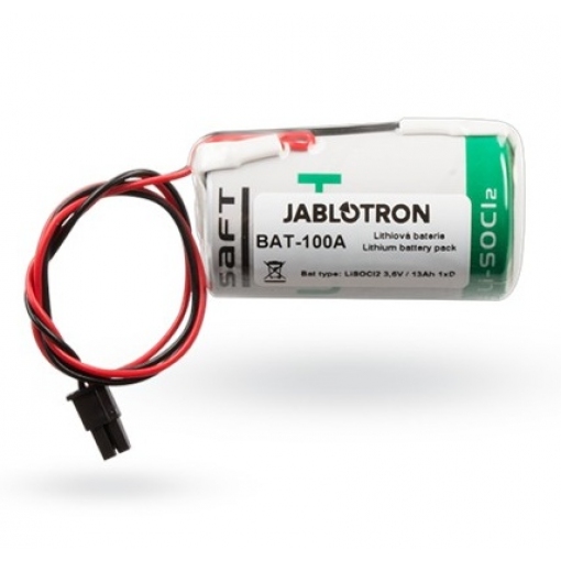 Jablotron BAT-100A - Batterie lithium pour sirène extérieure sans fils JA-163A-BASE-RB