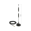 GSM-Antenne, 2G/3G/LTE/UMTS, in- und outdoor, Magnetfuss 7 dBi Gewinn
