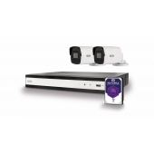 ABUS Komplett-Set mit NVR und 2 PoE Mini-Tube-Kameras
