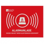 Warn-Aufkleber Alarmanlage (148x105 mm)