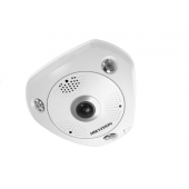 DS-2CD6365G0E-IS(1.27mm)(B) - 6MP IR Netzwerk Fisheye Kamera, Audio