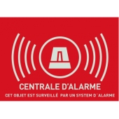 AU1318 - Autocollant avertisseur alarme 148x105 mm (F)