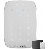 Ajax KeyPad Plus - Élément de commandes Touch, sans fils, blanc