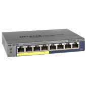 PoE 8/4 Port Gigabit-Switch (4xPoE), Gesamtleistung 53 Watt