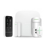 Ajax Kit Hub 2 Plus - Set alarme sans fil LAN / Wifi / 3-4G, avec Touchscreen blanc