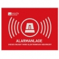 ABUS SECURITY - Autocollants Avertisseurs d'alarme (74x52,5 mm) AU1323