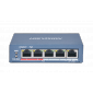 DS-3E0105P-E(B) - 4 Port Fast Ethernet Unmanaged POE Switch