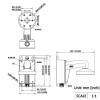 Hikvision - DS-1273ZJ-140B-Y support vertical pour caméras dômes_2