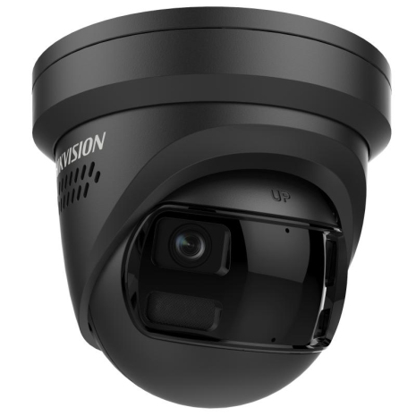 DS-2CD2383G2P-LISU/SL(180°)/BLACK - 8MP Panoramic Acusense Festobjektiv Turret IP Kamera