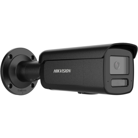 DS-2CD2T126G3-IS2UY/SL(2.8)eF/BLACK - Caméra Bullet IP 12MP vario Acusense avec alarmes visuelles et acoustiques