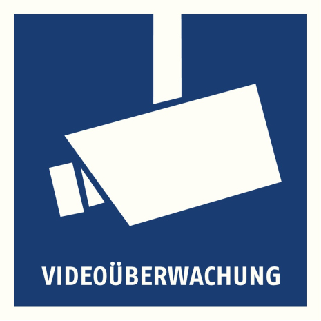ABUS AU1500 - Warnaufkleber Videoüberwachung 90 x 90 mm