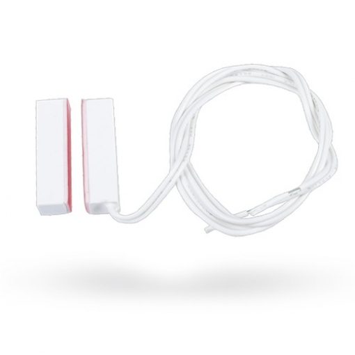 Jablotron SA-203 - Mini contact magnétique filaire, blanc,  auto adhésif avec câble