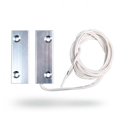 Jablotron SA-204 - Mini-contact magnétique industriel filaire métal à visser, câble