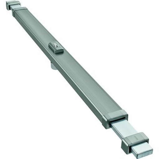 Barre de porte - PR2800 S/OZ L1 LP 735-980mm argent, sans cylindre