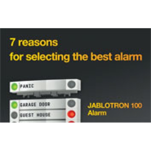 Leaflet pour bien choisir son système d\'alarme Jablotron, 20 pag