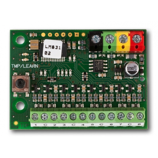 Jablotron JA-118M - Module BUS à 8 entrées filaires pour capteurs génériques, blanc