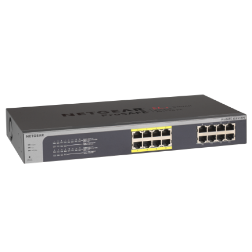 Switch 16/8 Port PoE Gigabit (8xPoE), performance PoE total 85 Watt