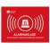 ABUS SECURITY - Autocollants Avertisseurs d'alarme AU1322 148x105mm