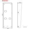 DS-KABD8003-RS3/S - Protection contre la pluie pour station de porte_2