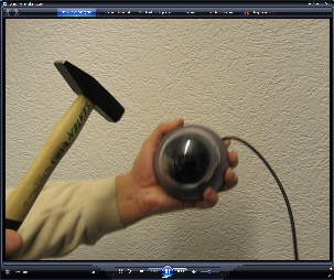 Camera vidéo ccd 1/3 sony couleur professionnelle boîtier anti